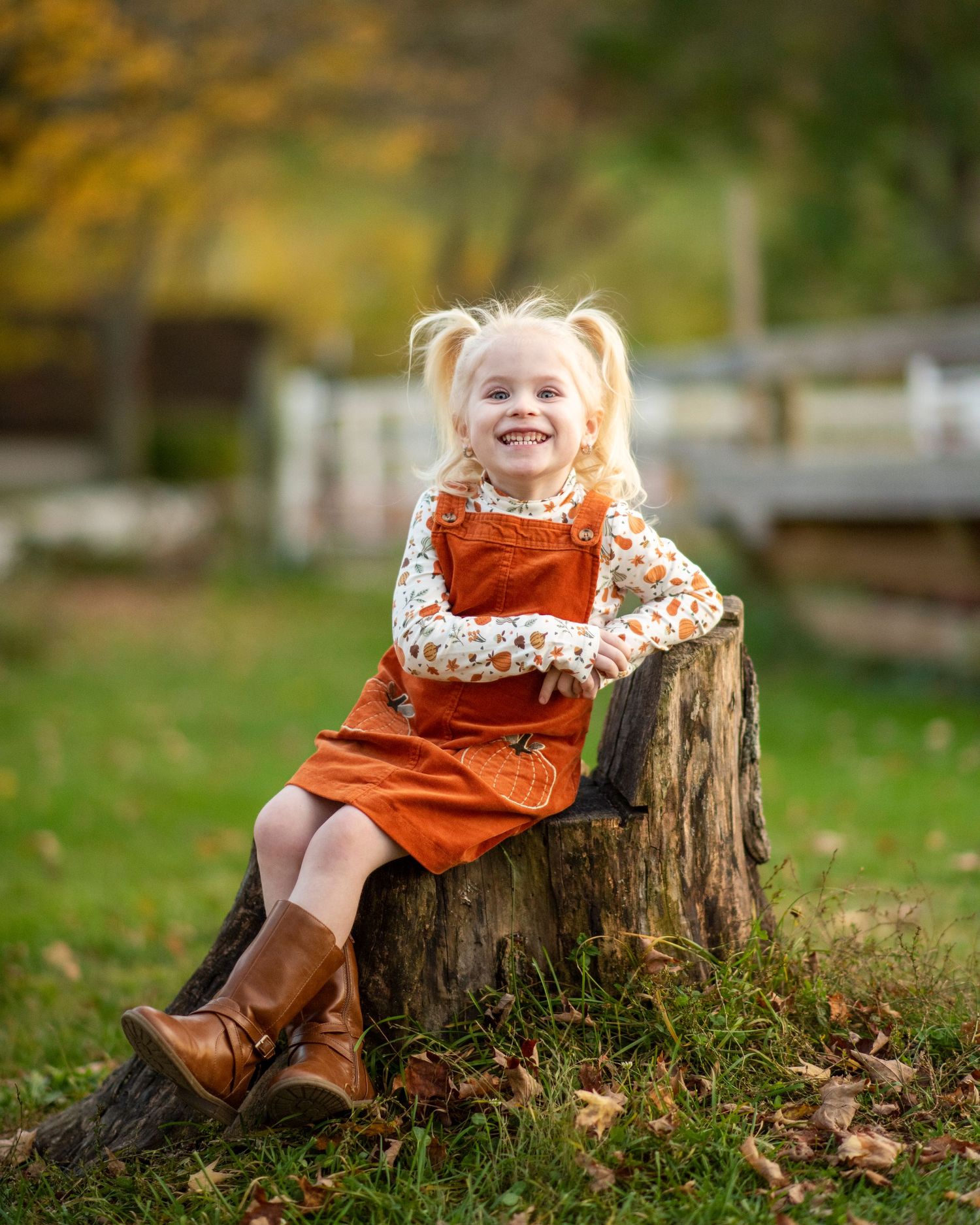 fall portraits kids