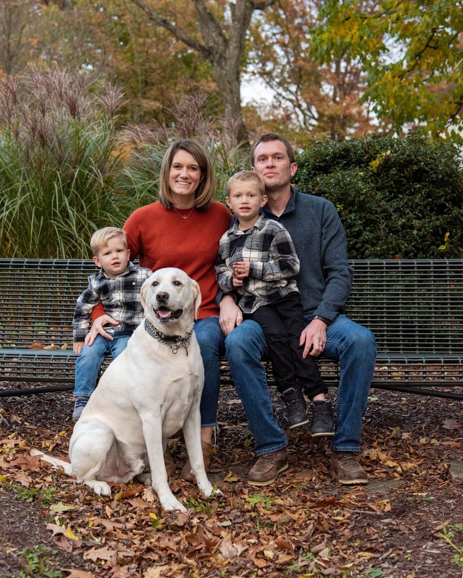fall portraits kids and family