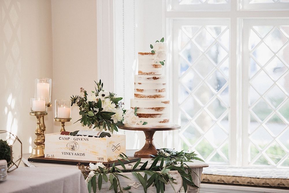 wedding cake in the window at the orlo