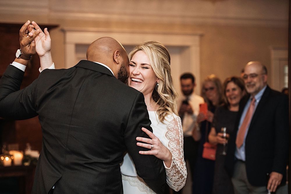 bride and groom's first dance