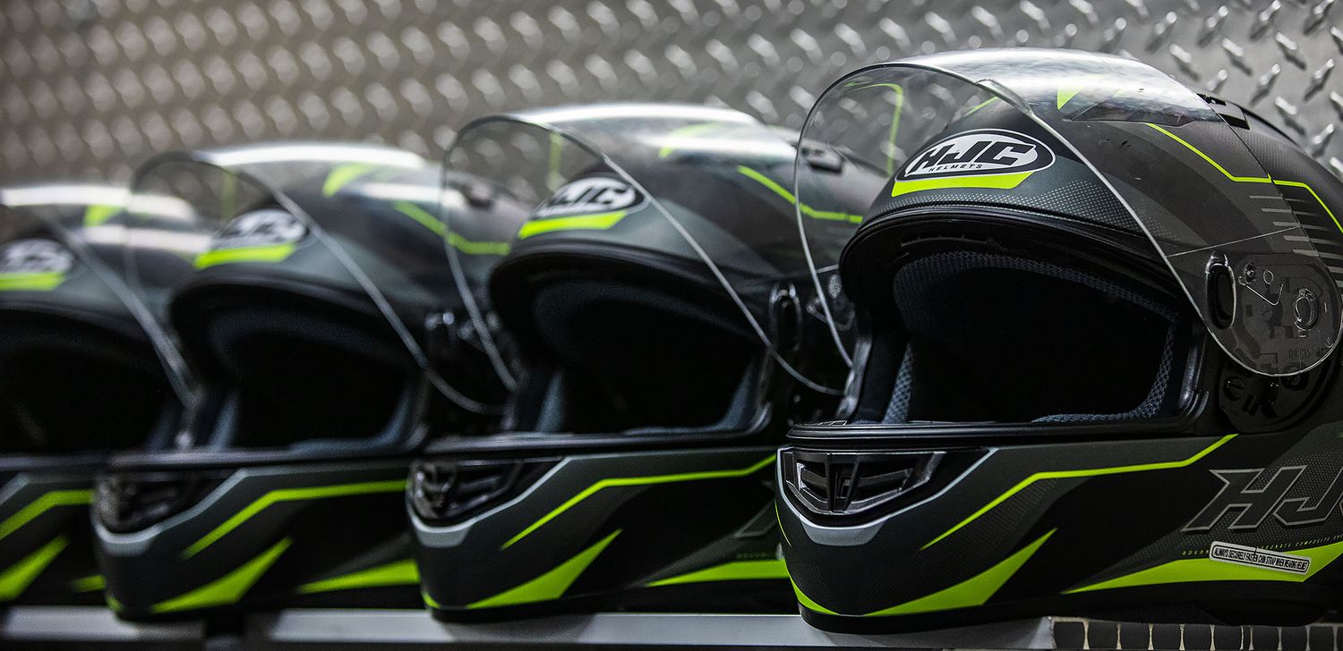 Racing Helmets at Andretti Indoor Karting & Games