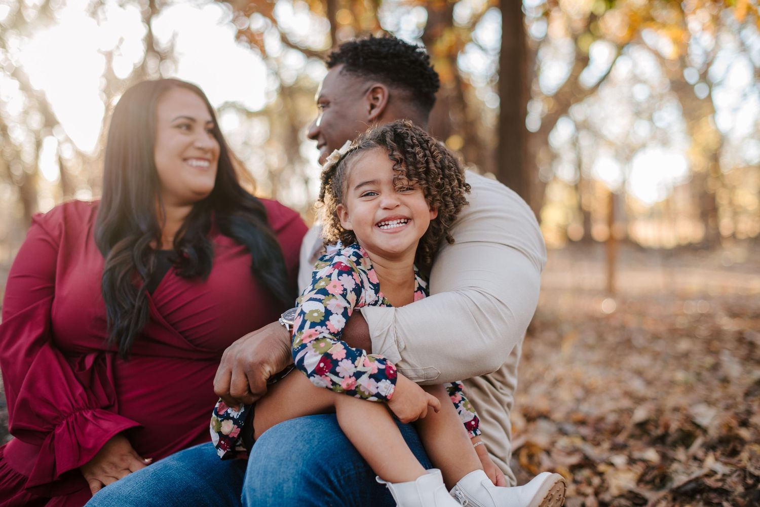 Wichita Kansas family photographer - family pictures with toddler at Martin Nature Park in Oklahoma City