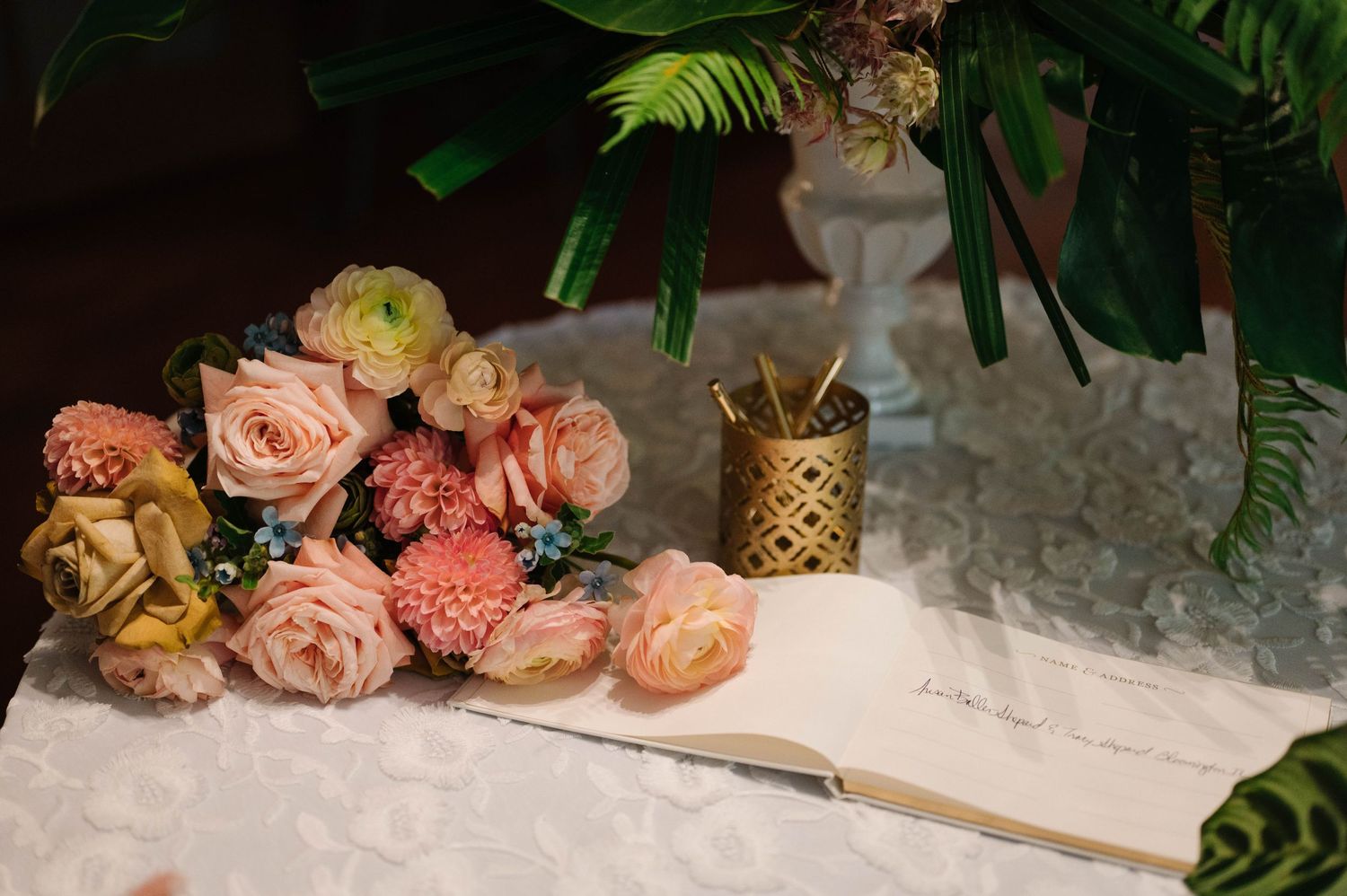 Tropical Wedding at Bloomington Country Club | Candace Sims Chicago Luxury Fine Art Wedding Photographer