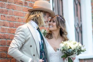 couples portrait from their wedding
