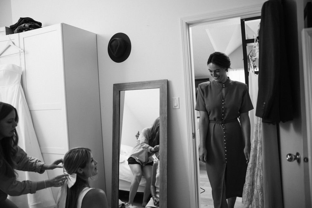Emery gets ready for her wedding with friends and family in Victoria, BC