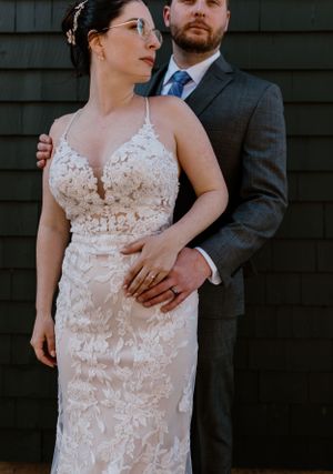 Bride and groom portraits along the Halifax Waterfront by The Lower Deck in Halifax, Nova Scotia