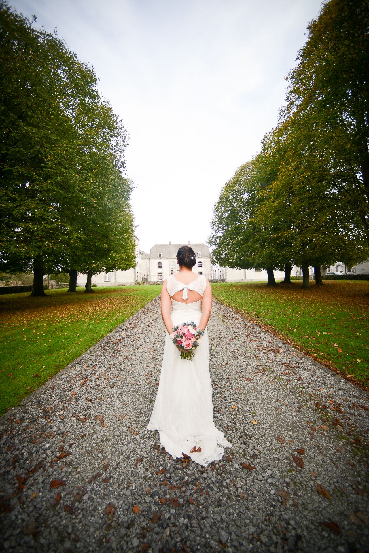 photo de la mariée au Château de Deulin