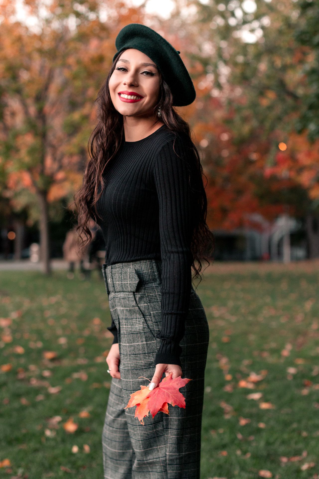 Séance photo lifestyle en automne au parc Sir-Wilfrid-Laurier à Montréal