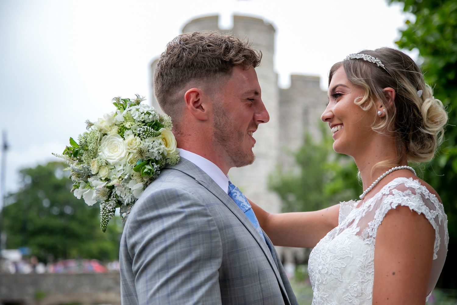 bride and groom happy couple Kent Wedding Photographer Tower House Canterbury