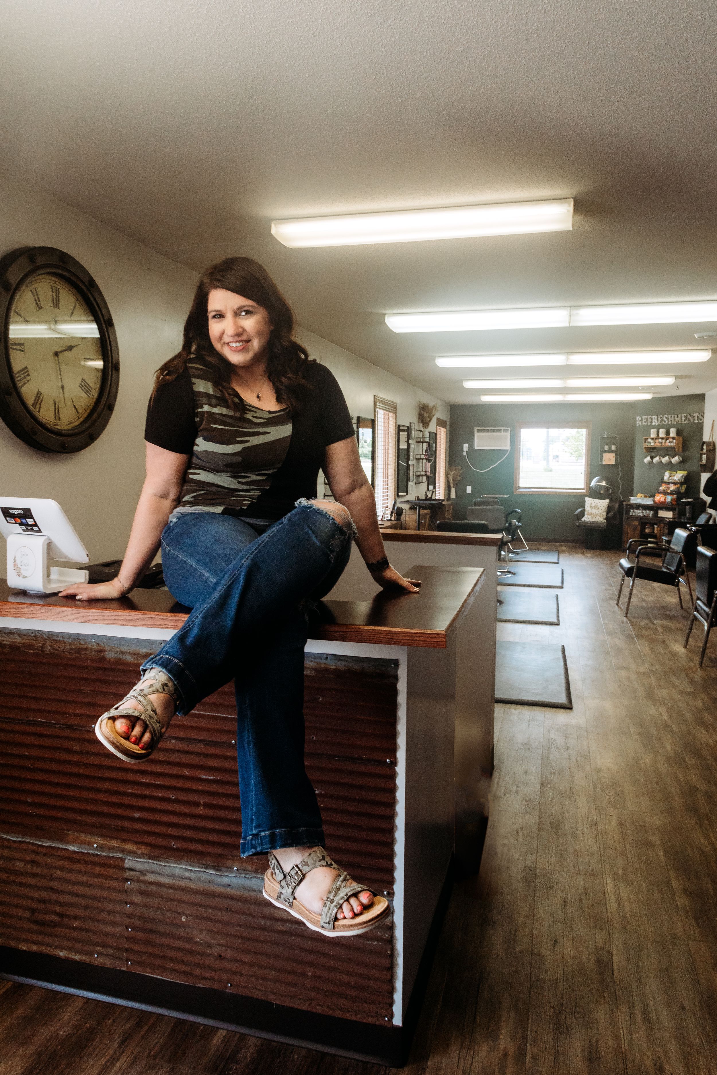 Salon team branding photoshoot