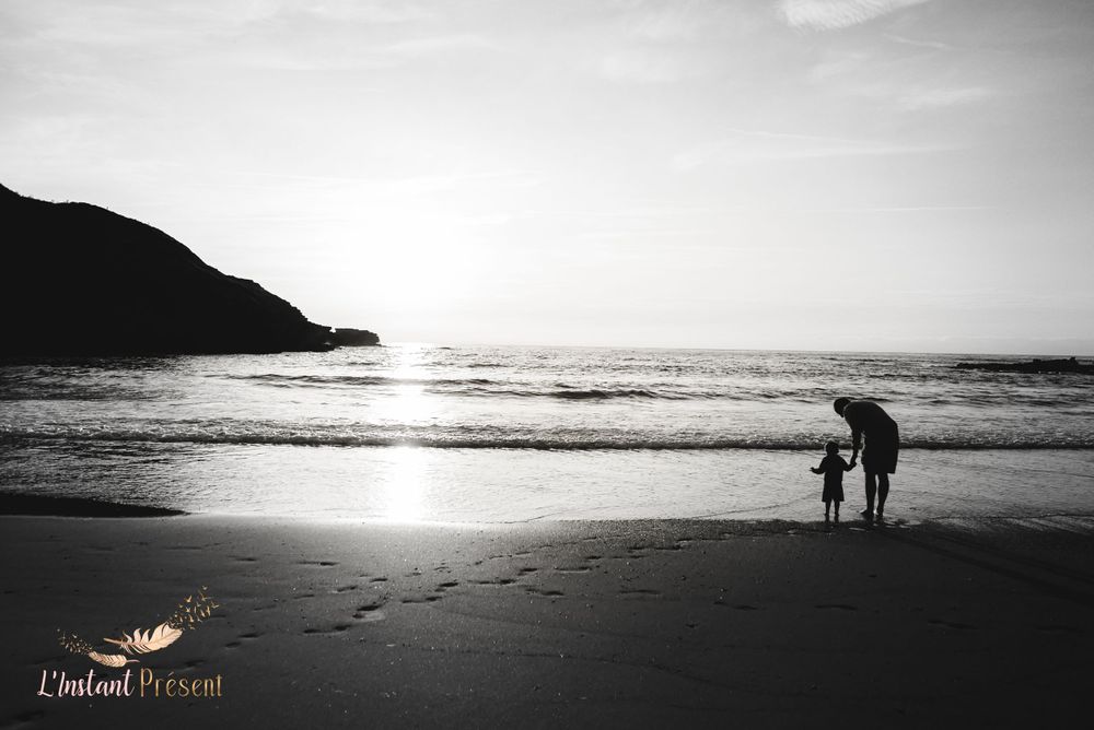 Séance photo famille plage