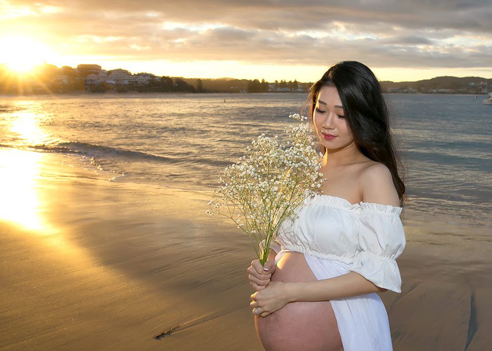 Maternity Pregnancy Sunset Terrigal Beach Central Coast NSW