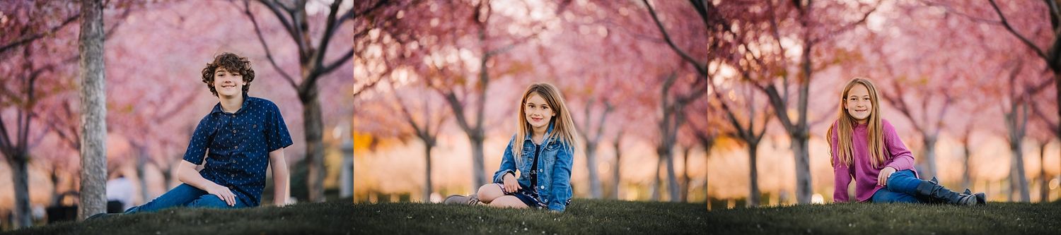 Utah State Capitol Blossoms Family Session