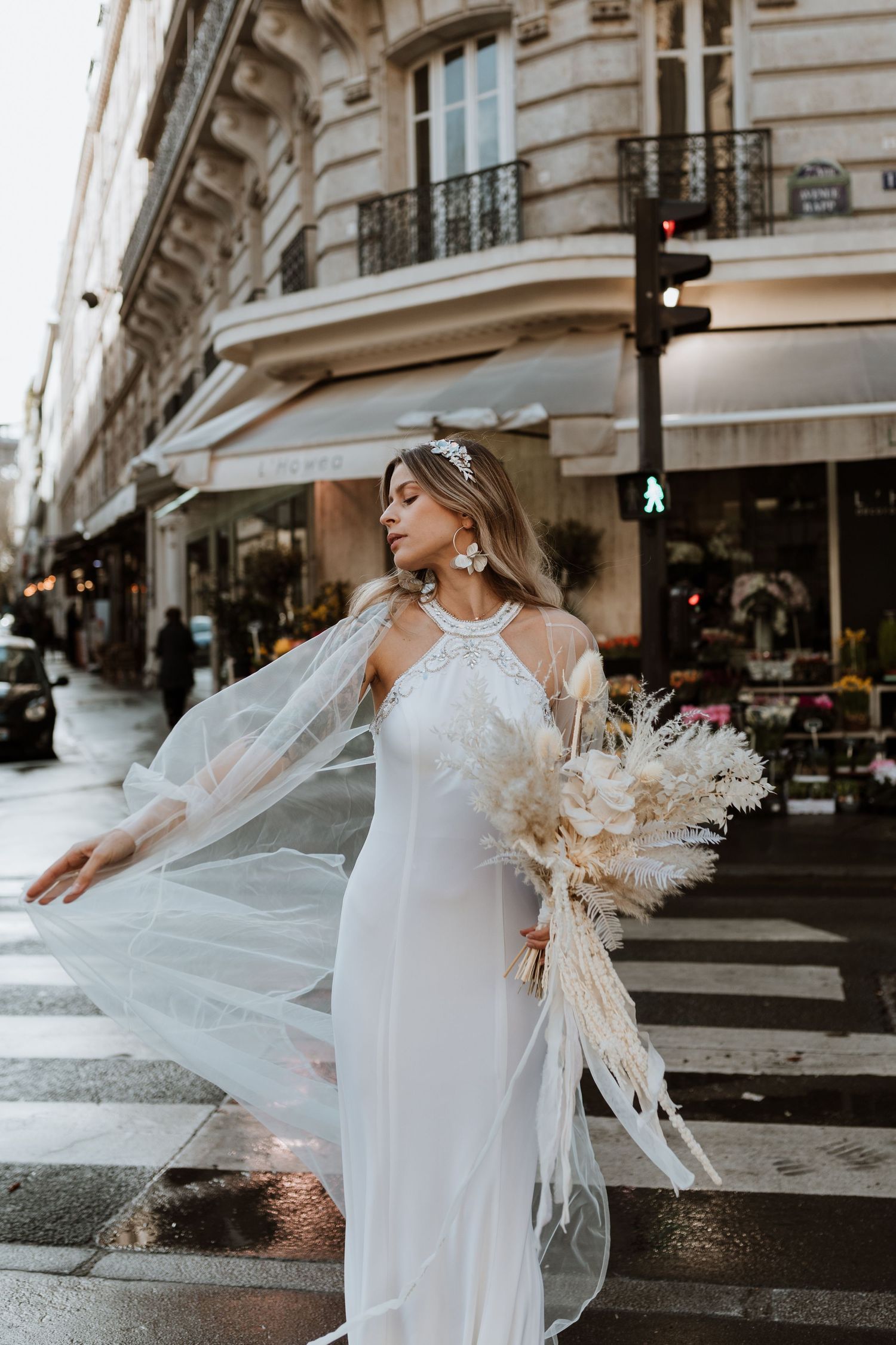 Paris elopement photographs in the streets of Paris filled with emotion and adventure