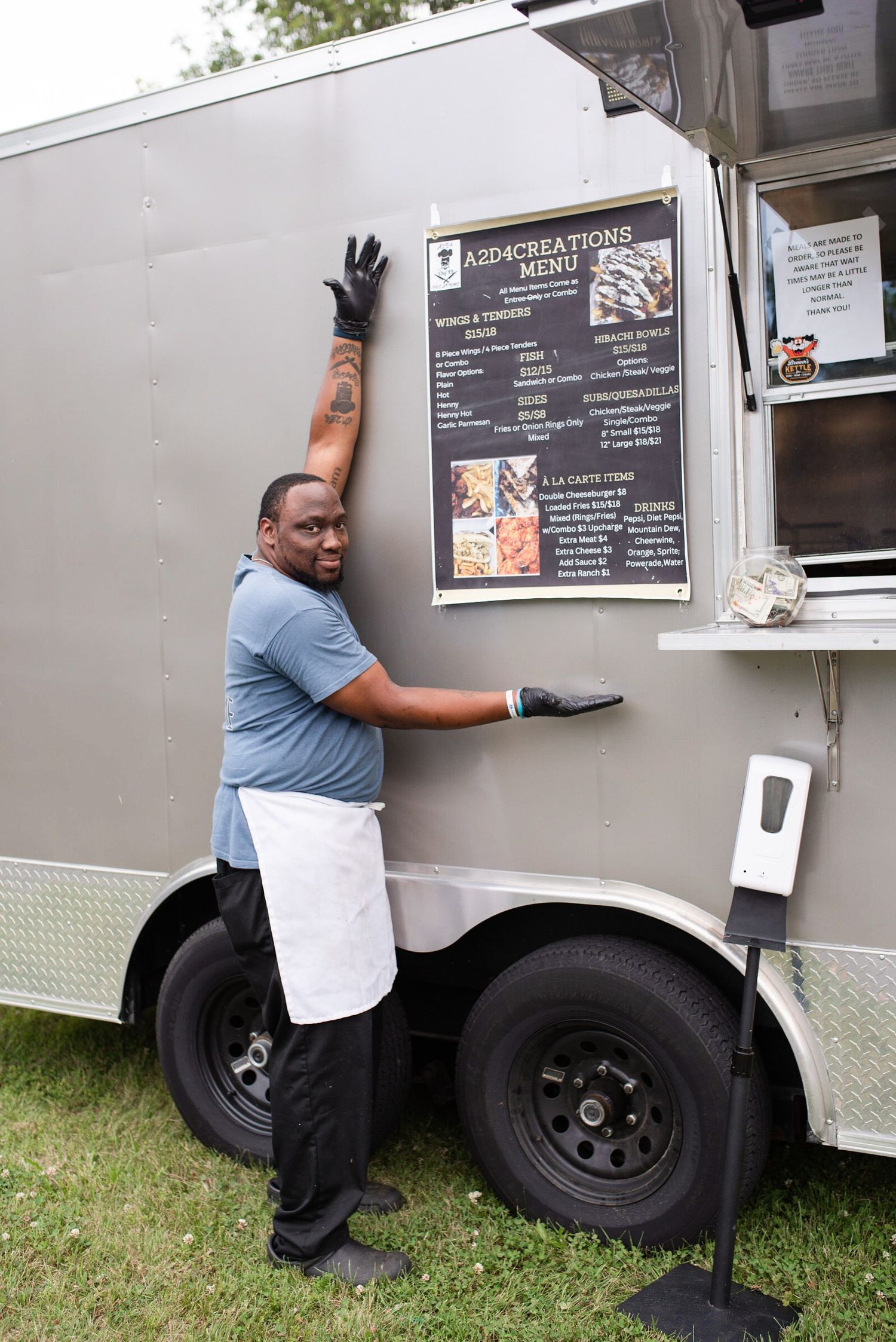 A2D4 Creations Food Truck at nw guilford farmers & specialty market in summerfield, nc