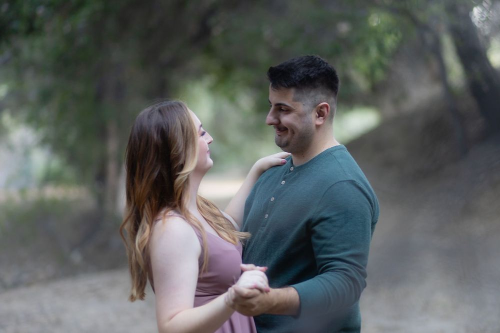 Lovely engagement photoshoot with an adoring couple based in Los Angeles County. Shot at a local park within the region.