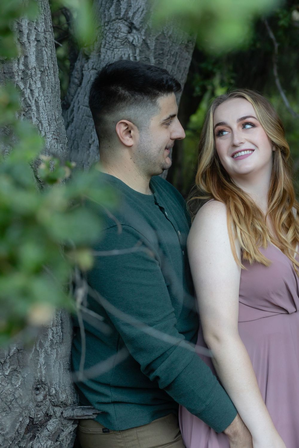 Lovely engagement photoshoot with an adoring couple based in Los Angeles County. Shot at a local park within the region.
