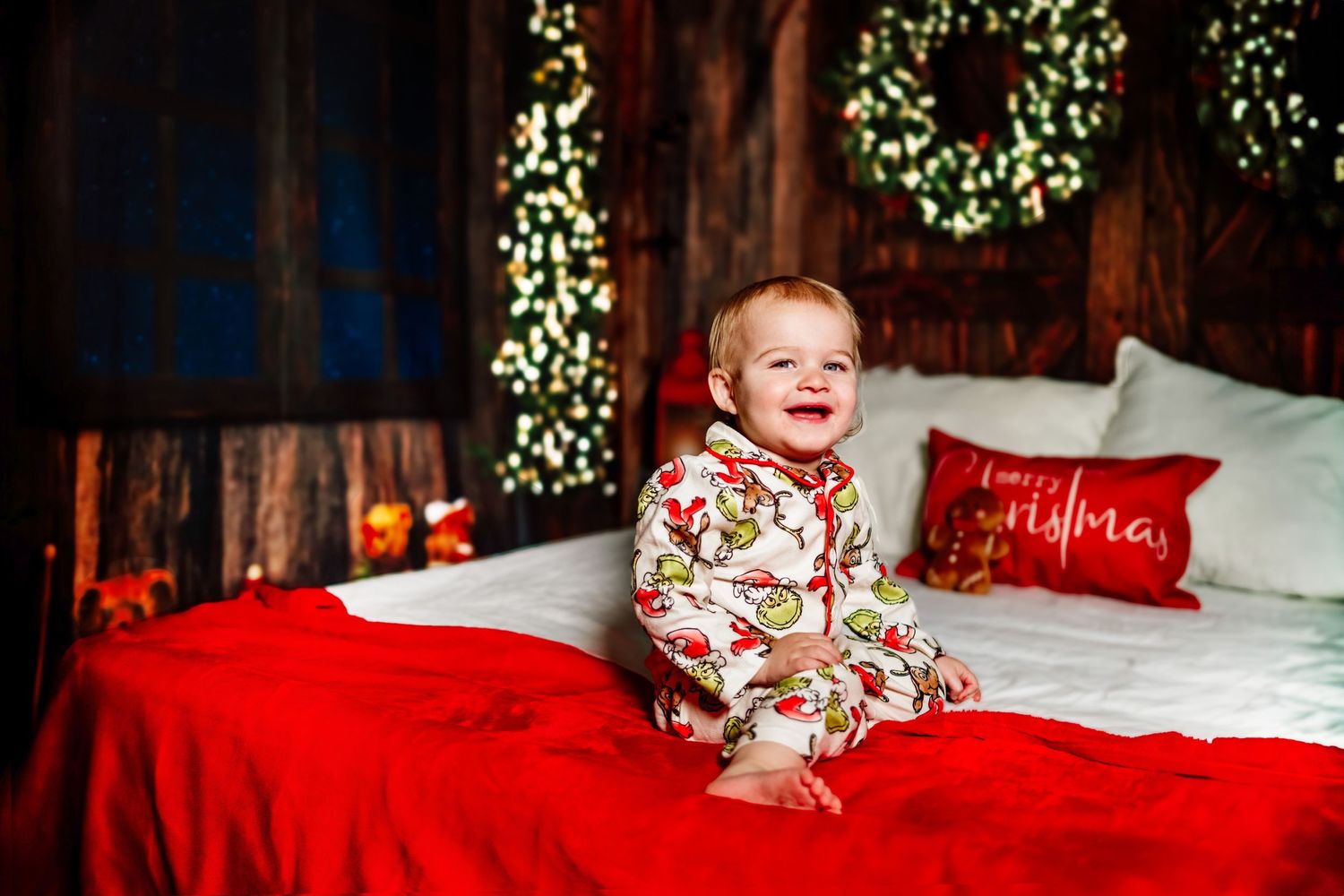 Night before Christmas kid photo