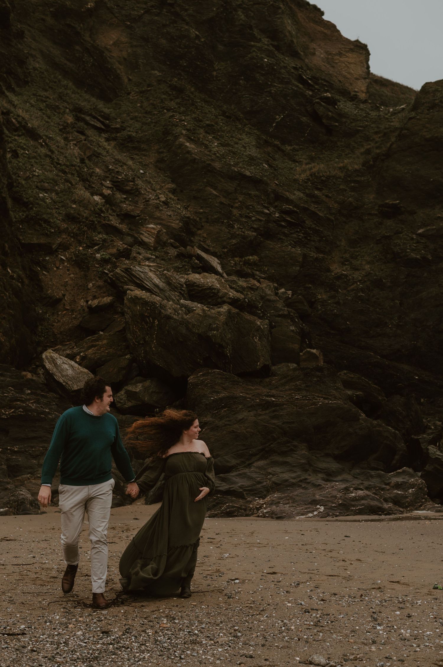 Cornwall Beach Maternity Photoshoot Pengelly Portraits