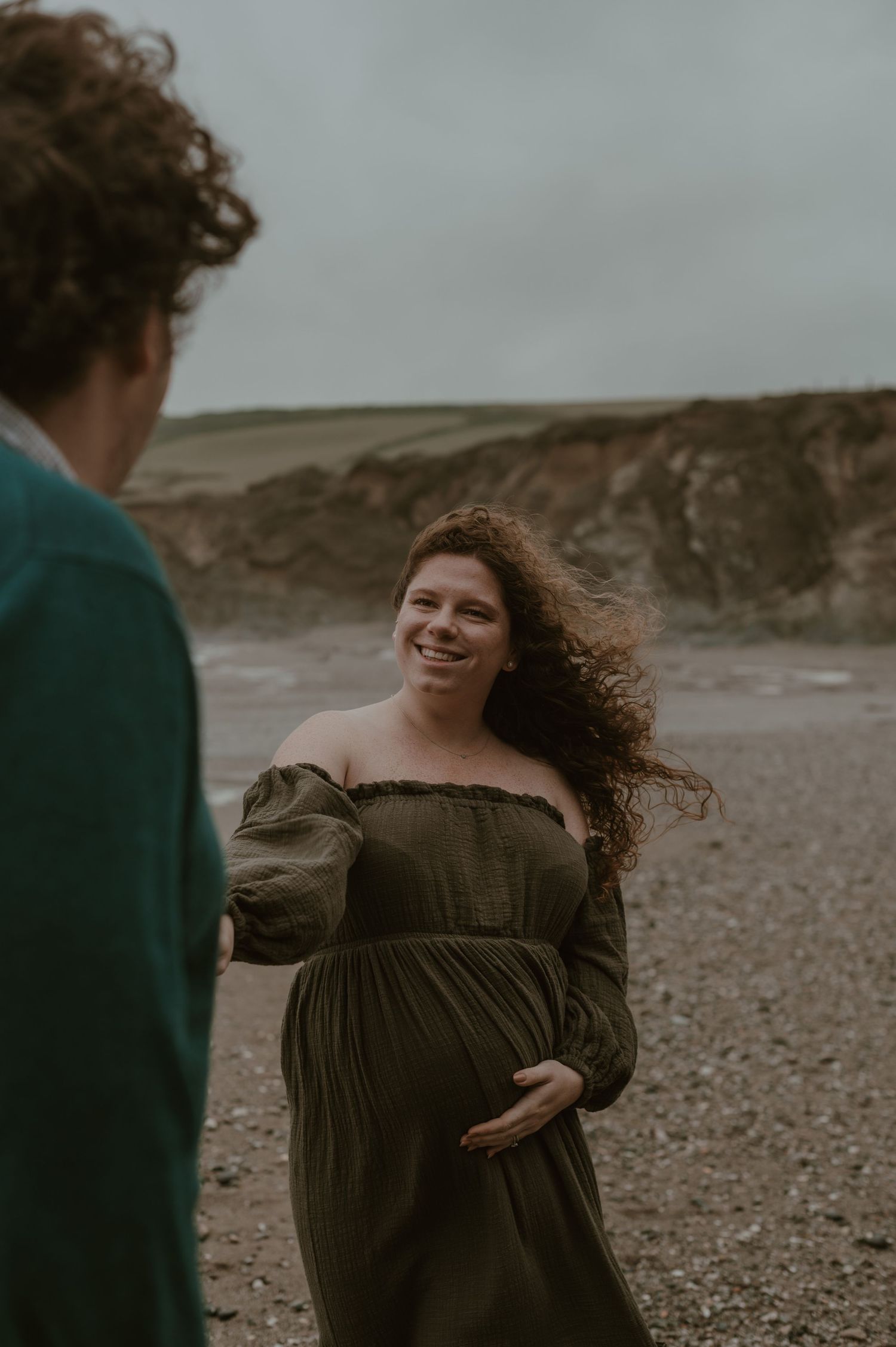 Cornwall Beach Maternity Photoshoot Pengelly Portraits