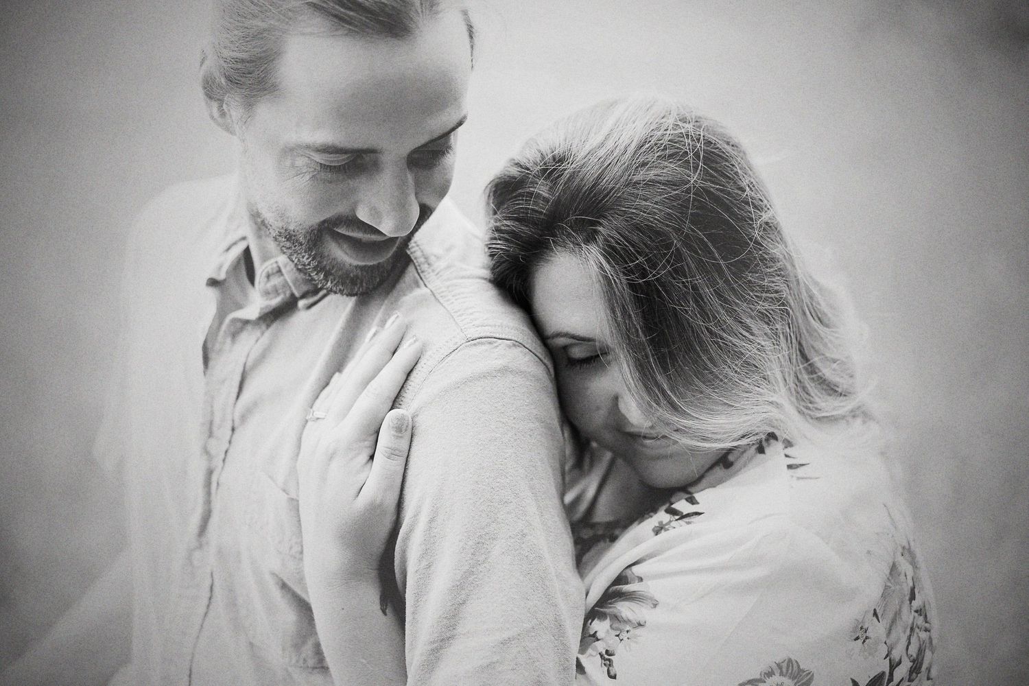 Black and White Al Sabo Nature Preserve Engagement Session