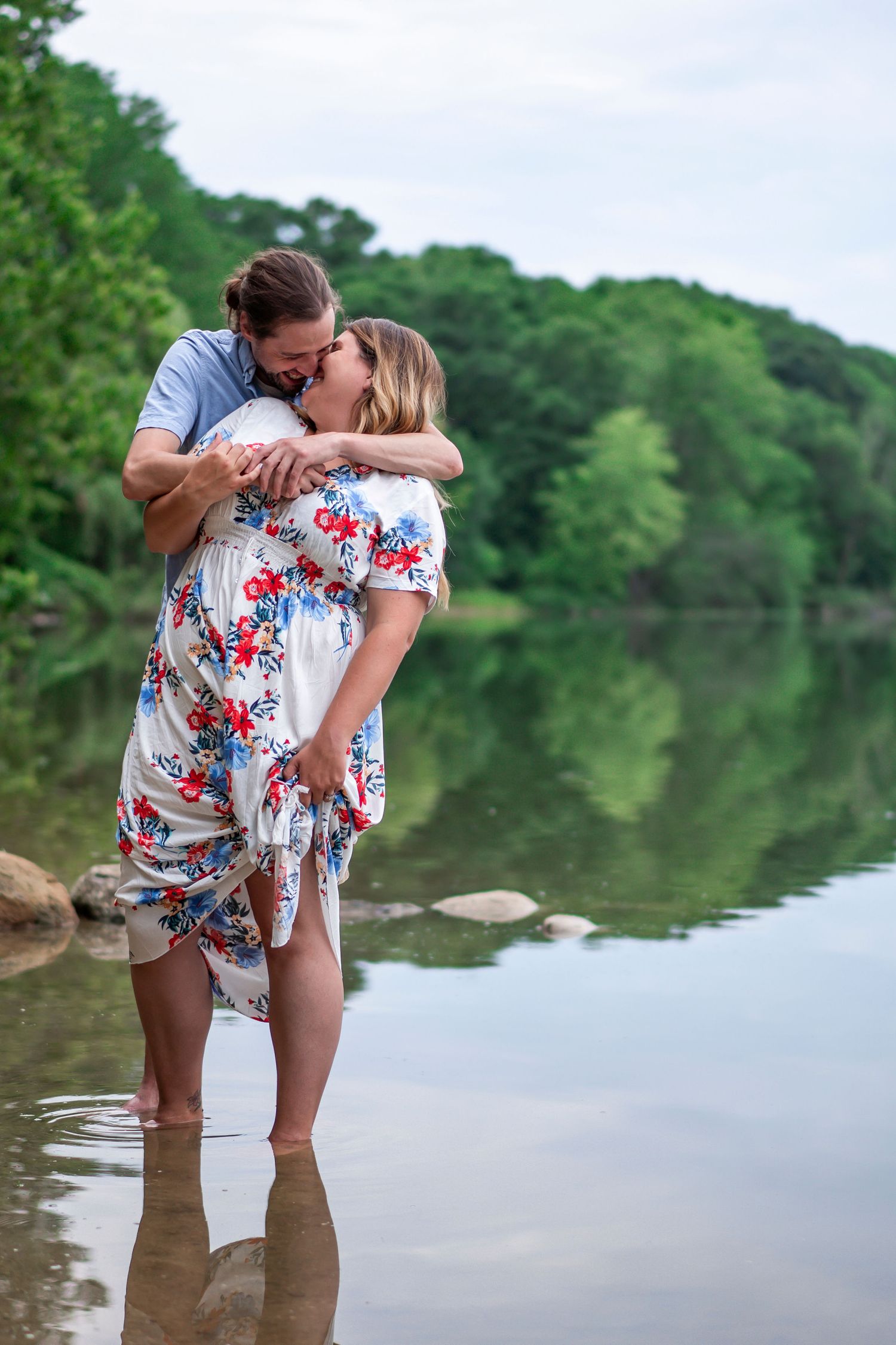 Woods Lake Engagement Session Kalamazoo Michigan