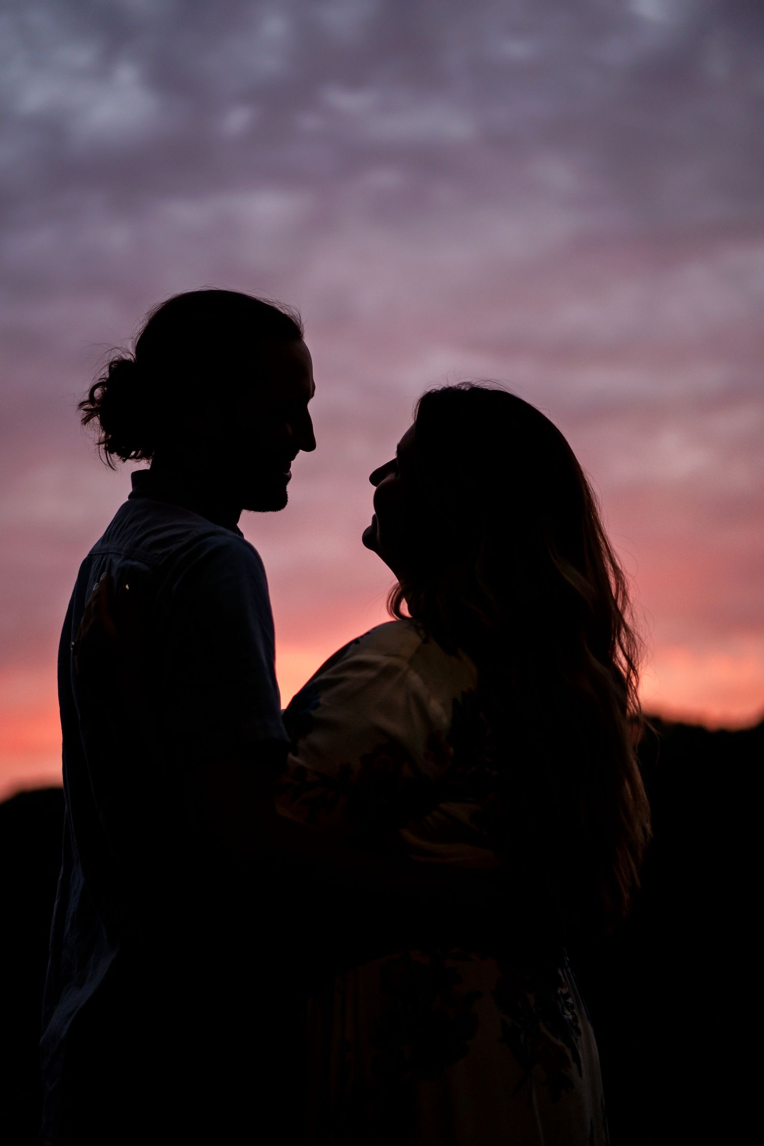 Woods Lake BLUE HOUR Engagement Session Kalamazoo Michigan