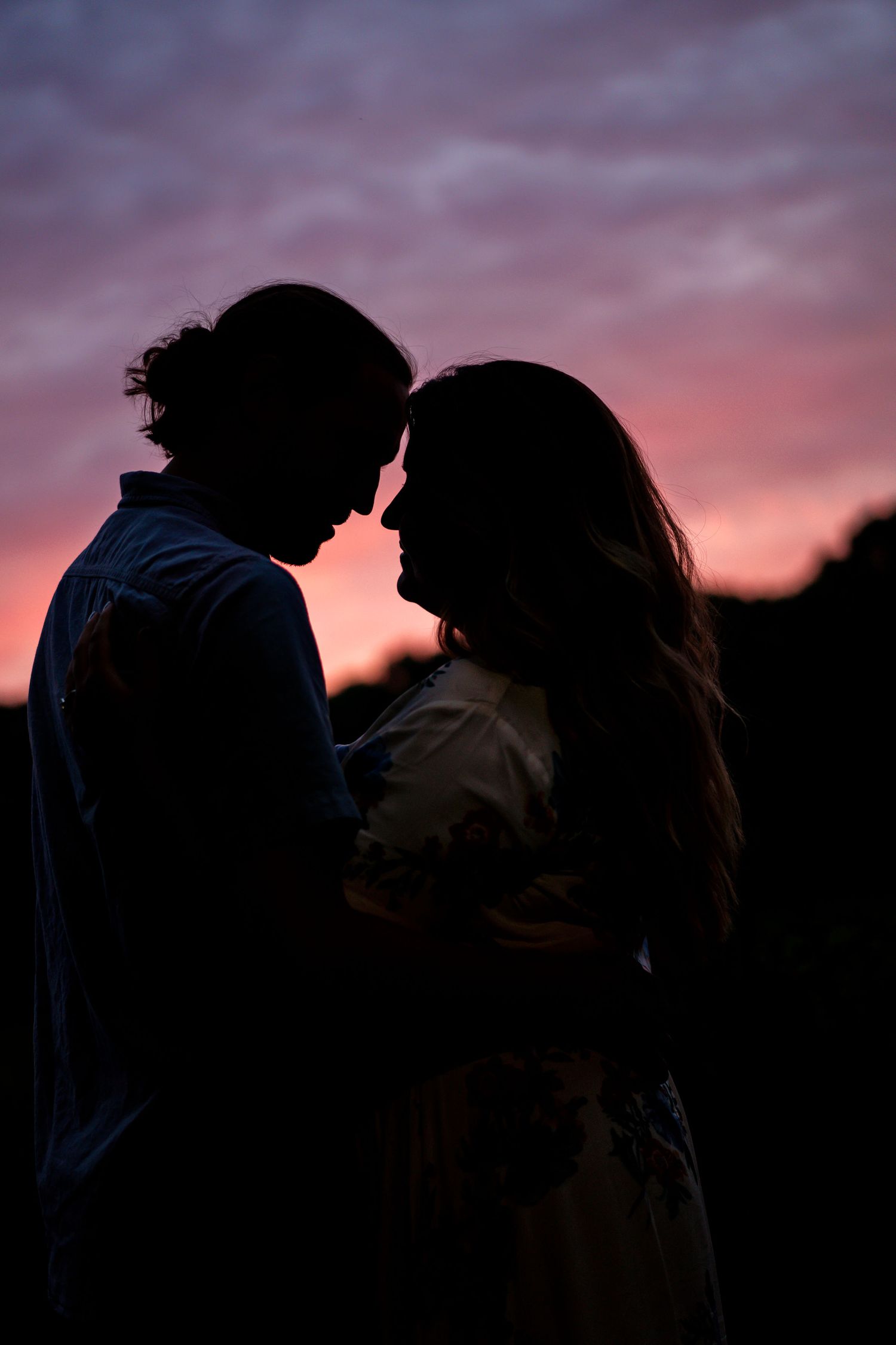 Woods Lake BLUE HOUR Engagement Session Kalamazoo Michigan