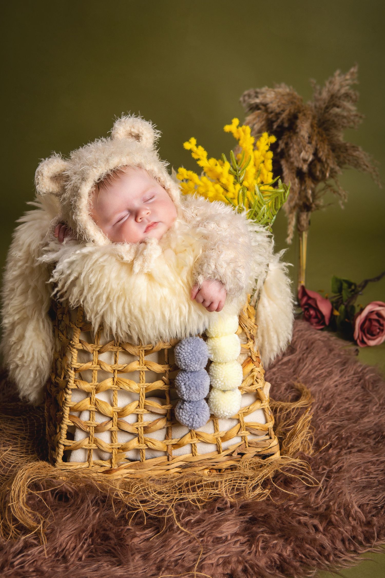 Newborn baby girl