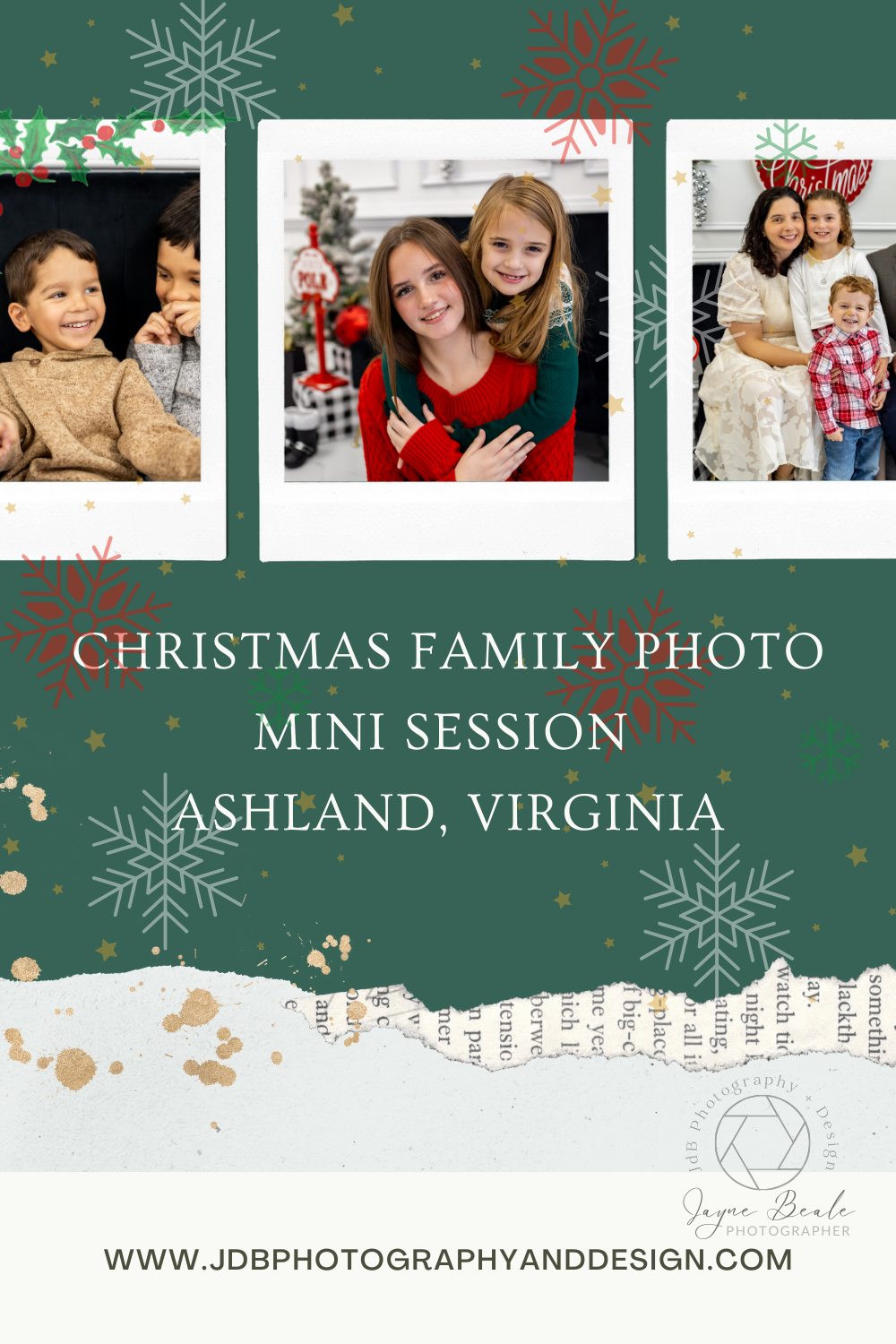 family photos mini session christmas