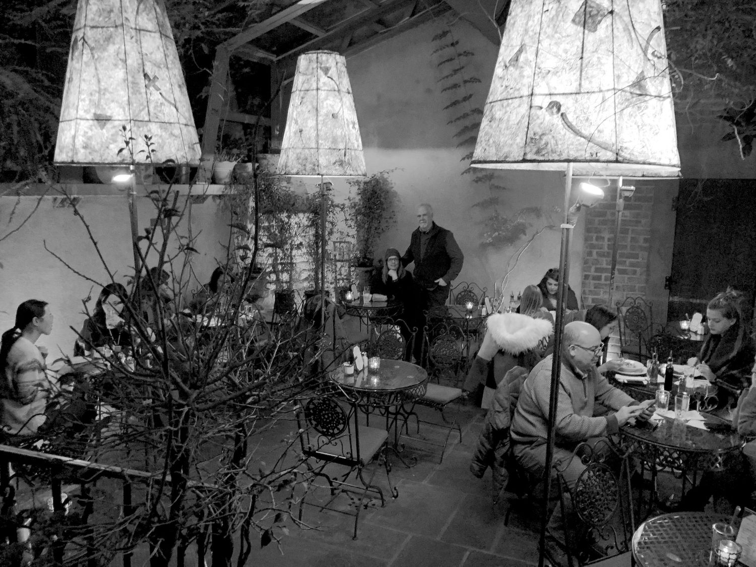 Garden room of La Lanterna, NYC