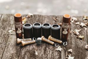 Vintage wooden pipes arranged artistically on rustic wooden surface. Middle TN wedding photographer