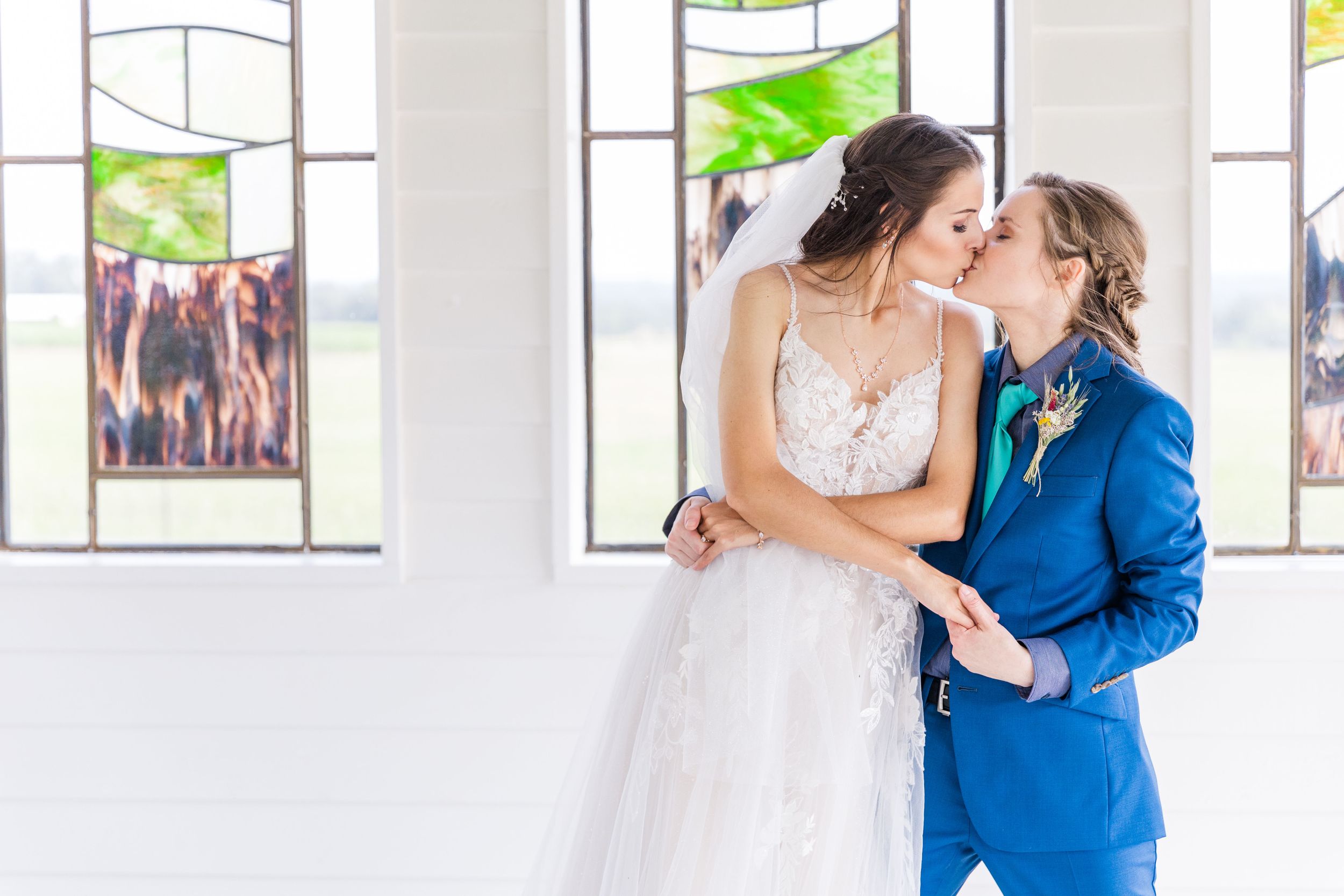 dancing in chapel at Featherstone Ranch