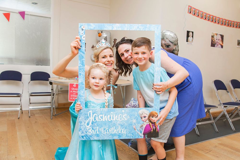Disney themed childs birthday party photo