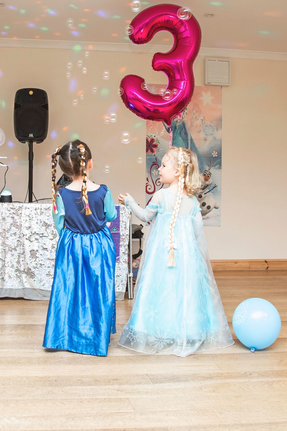 3rd birthday party bubble machine photo