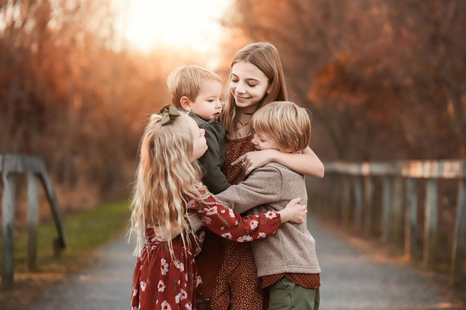 sibling child lifestyle outdoor posed portrait fine art