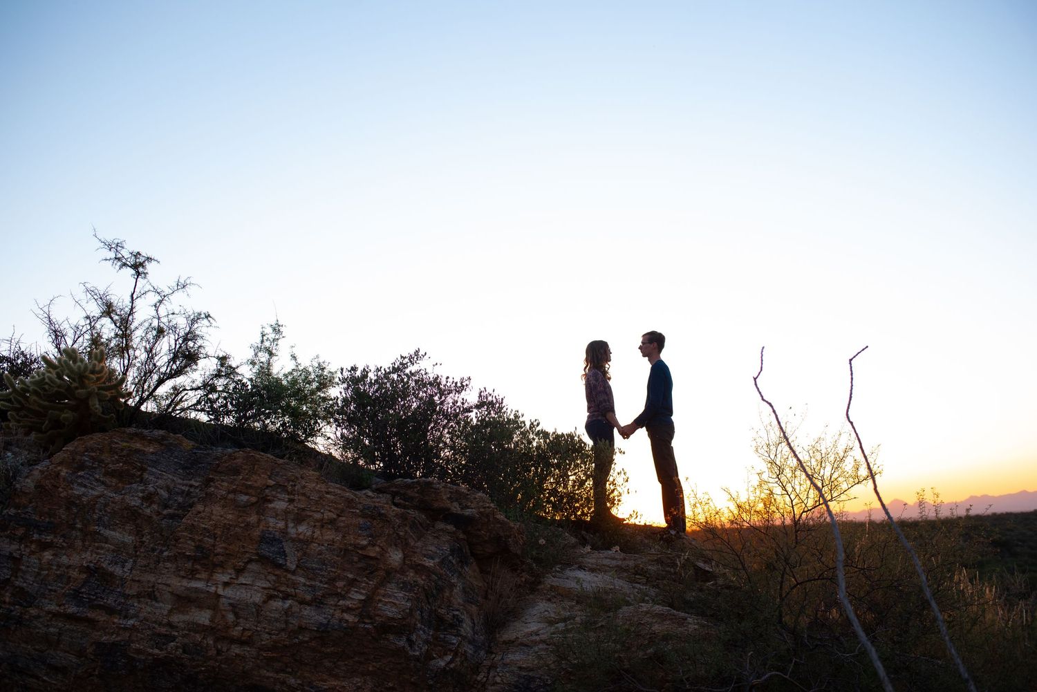 Nothing whispers love like a sunset photo.