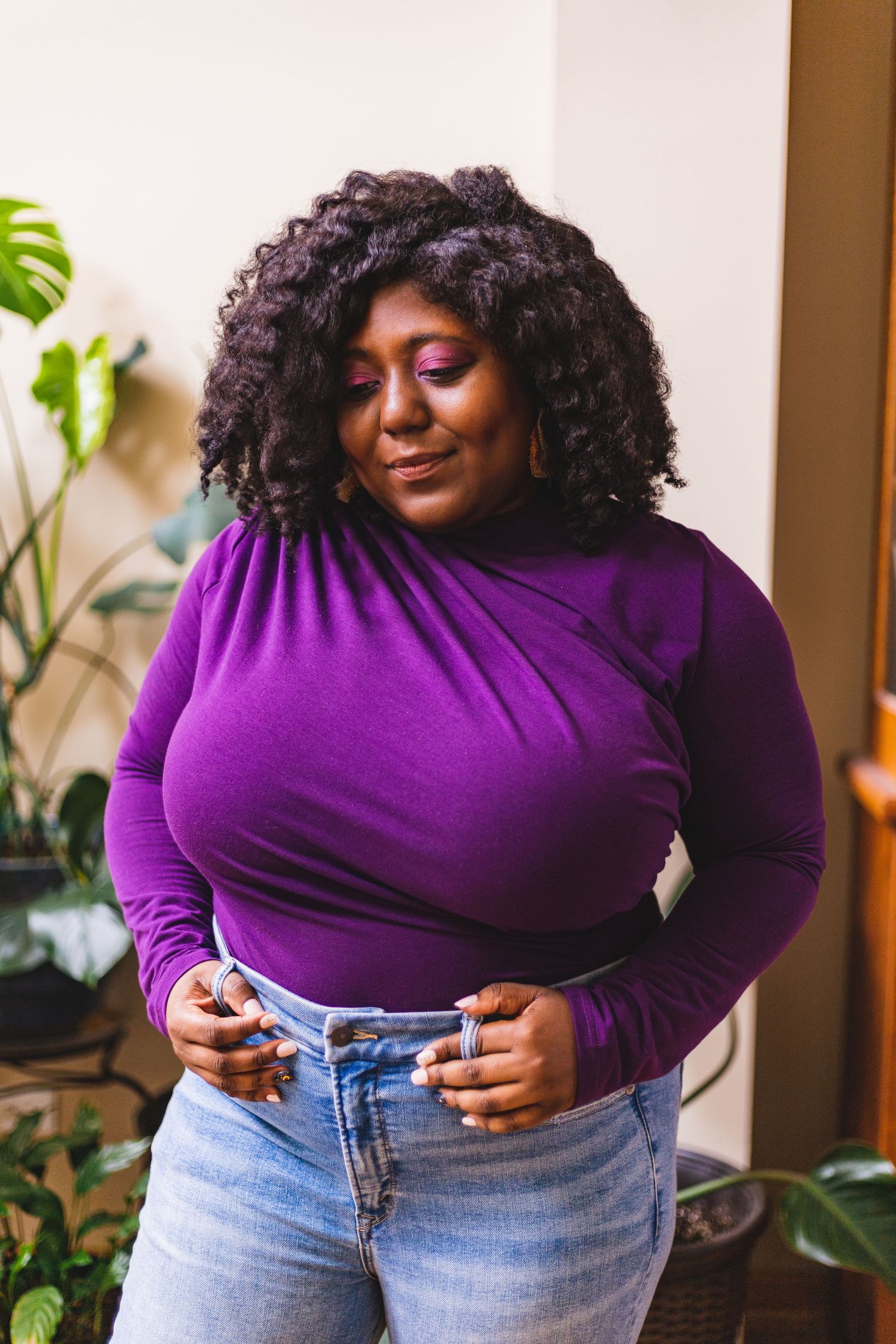 Black woman with natural hair twistout by CLW Photography