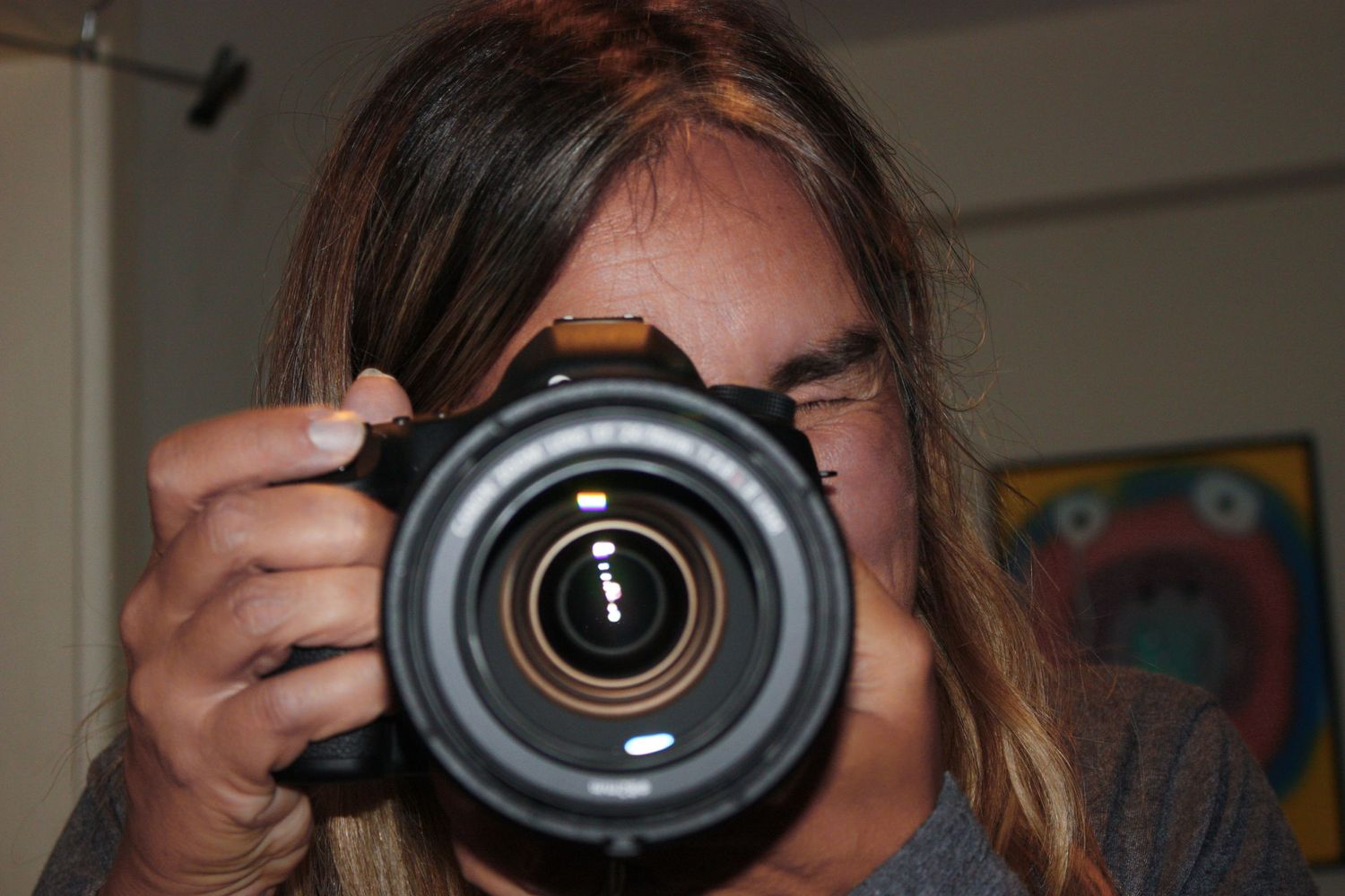 Photographer with camera