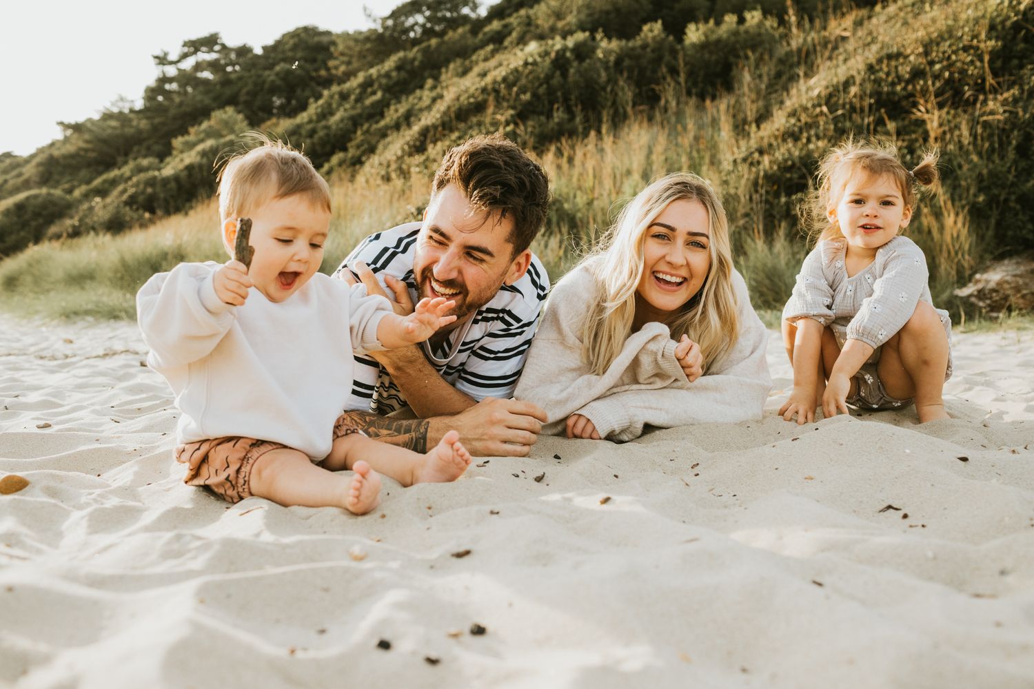 Dorset beach family photoshoot
