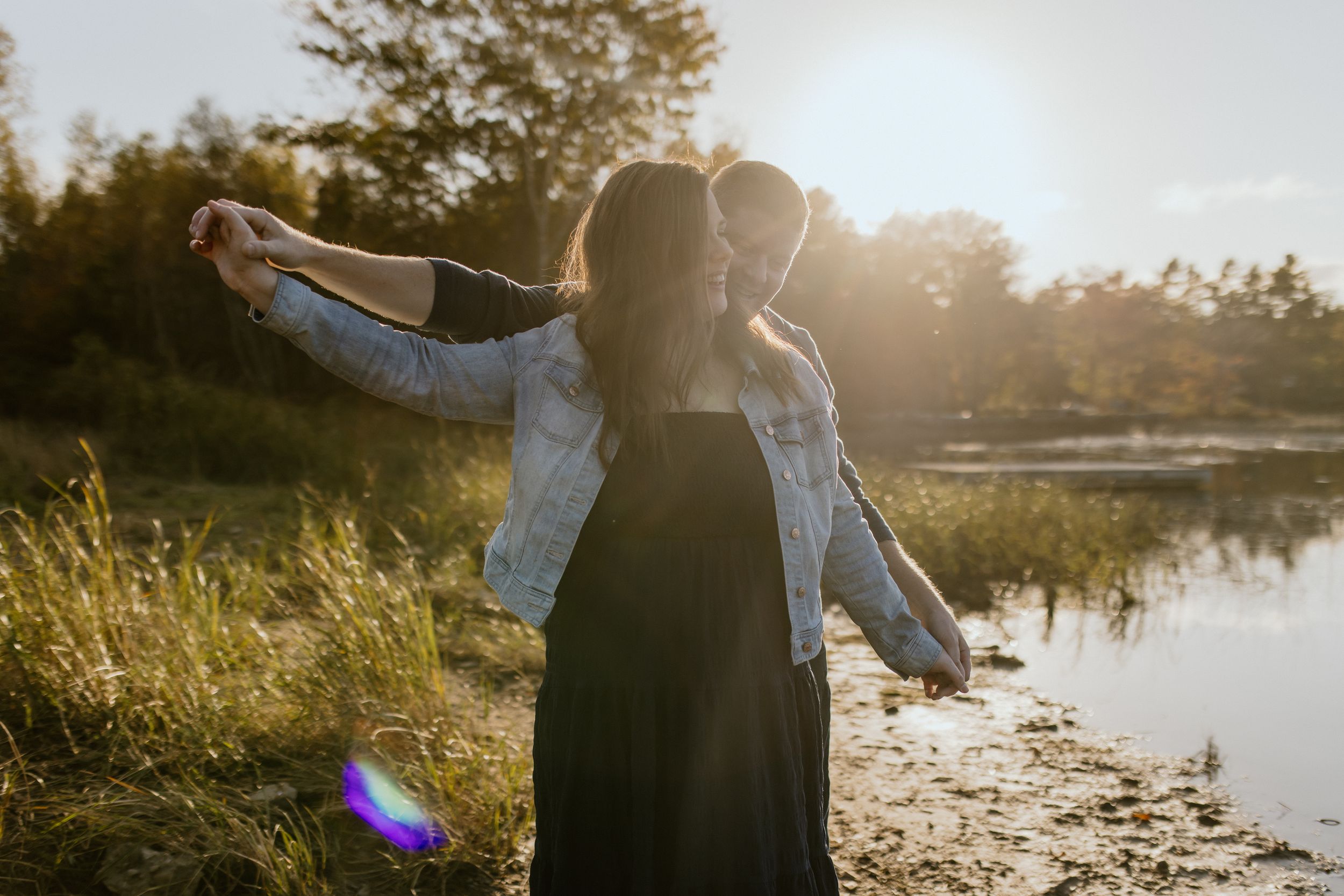 Fall Engagement Session - Lock 5 Wellington Shubenacadie Canal, Nova Scotia, Charlotte Buckle Photography