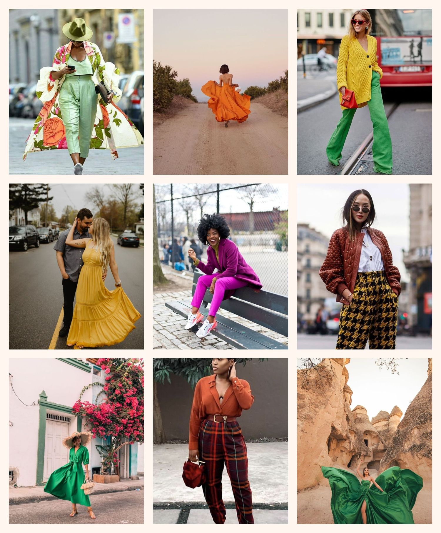 cool colorful outfit examples