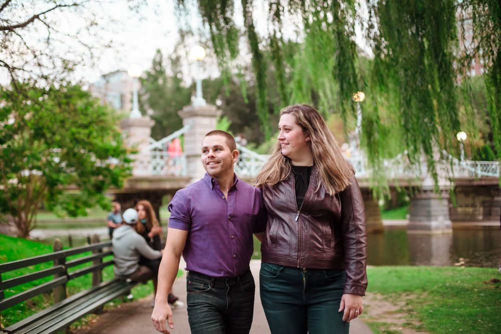 Engagement Session photography at Boston Public Garden