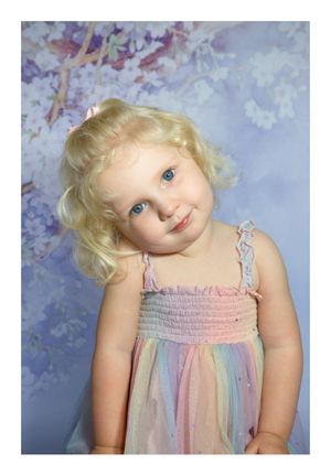 Toddler Sitting, Beauty & colourful