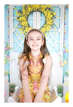 beautifully edited childs easter mini portrait
