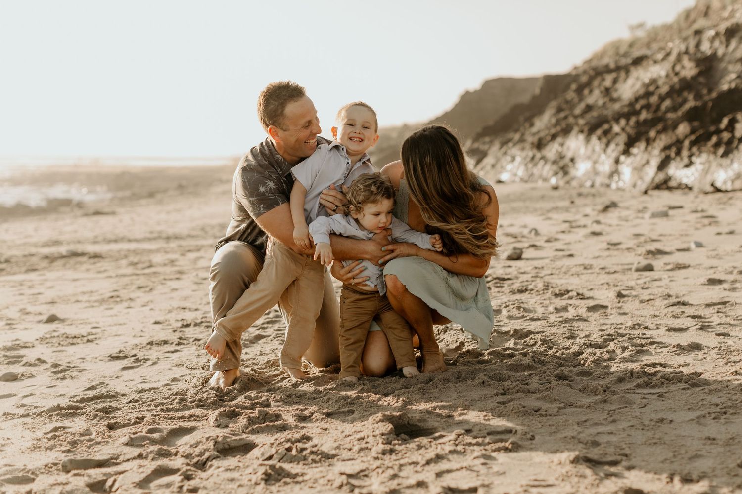 Family beach session by Leah Anne Kopp Photography