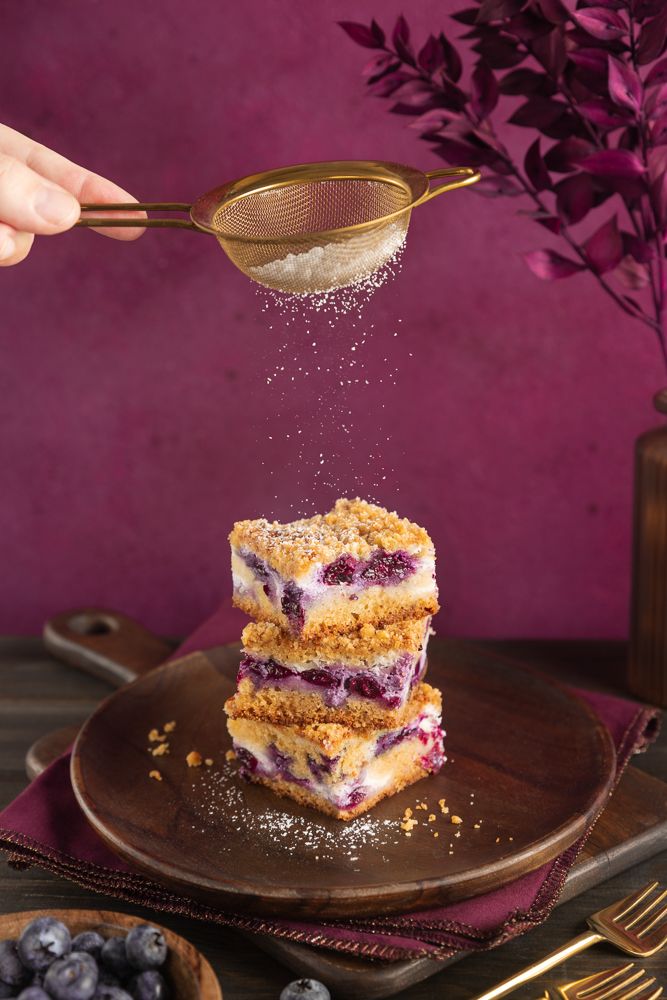 Crumb Cake Recipe With Blueberry - Photo by © Reka Csulak Three Pod Studio