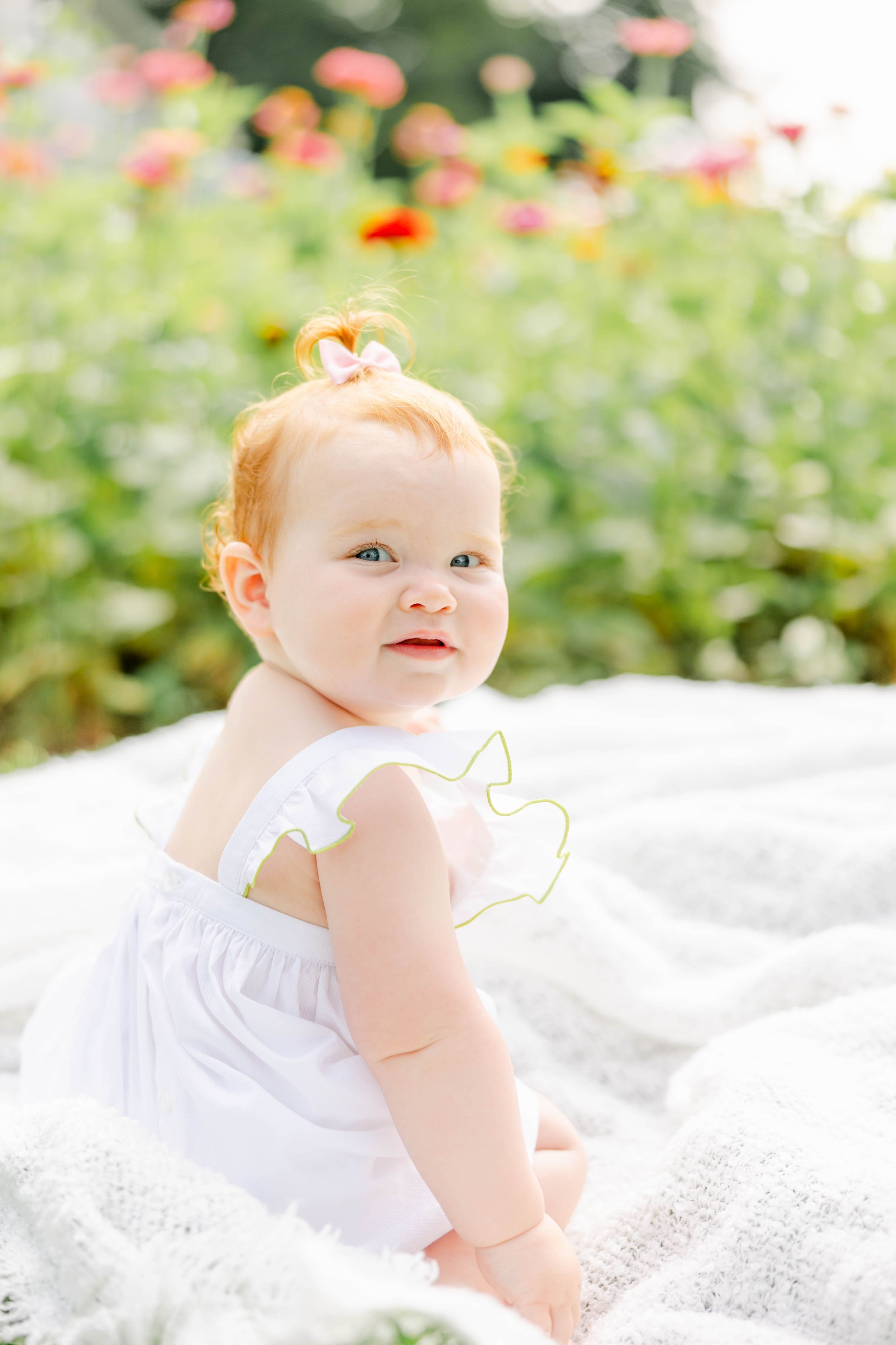 Backyard baby session in Westbrook, CT.