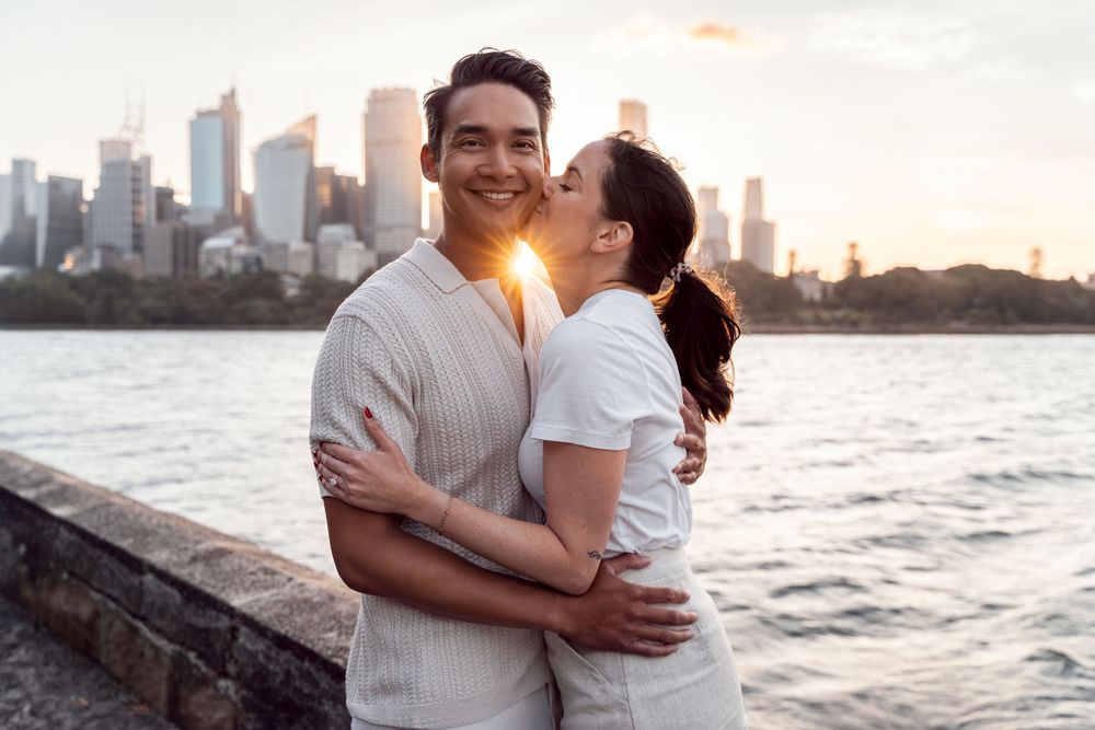 Sydney golden hour engagement photoshoot