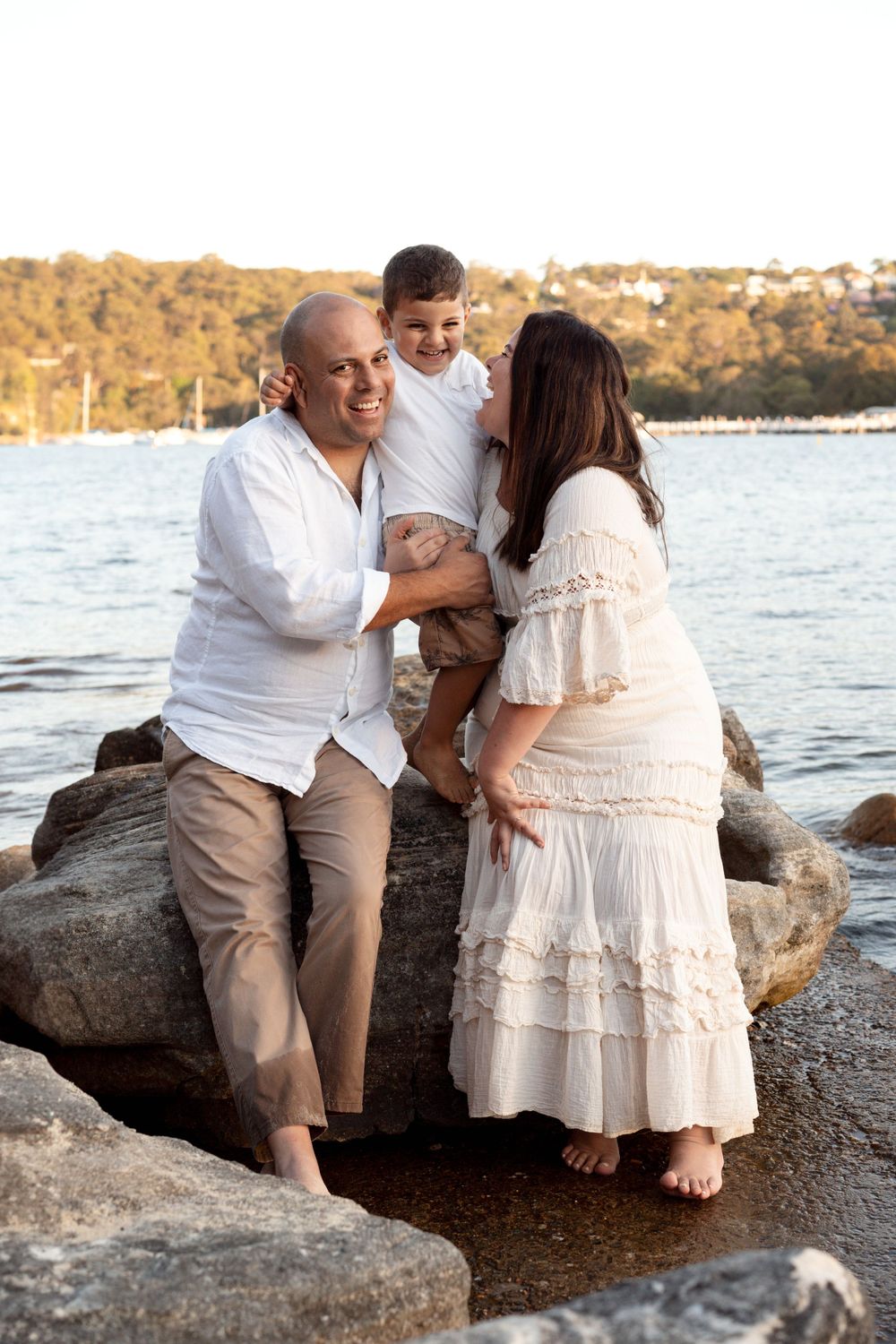 happy family during family photoshoot in Sydney